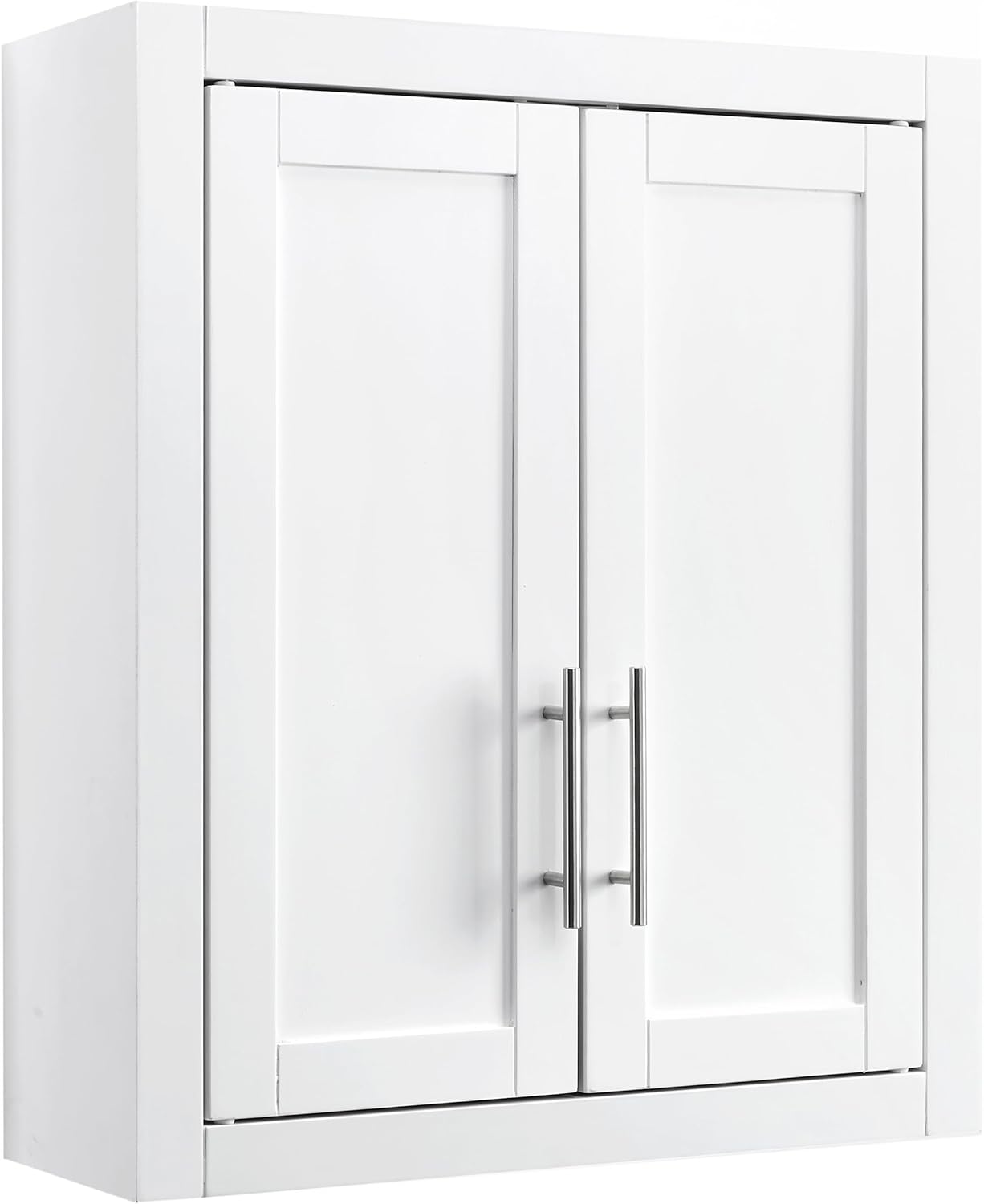 Crosley Furniture Savannah Wall Mounted Bathroom Storage Medicine Cabinet with Shelves, White