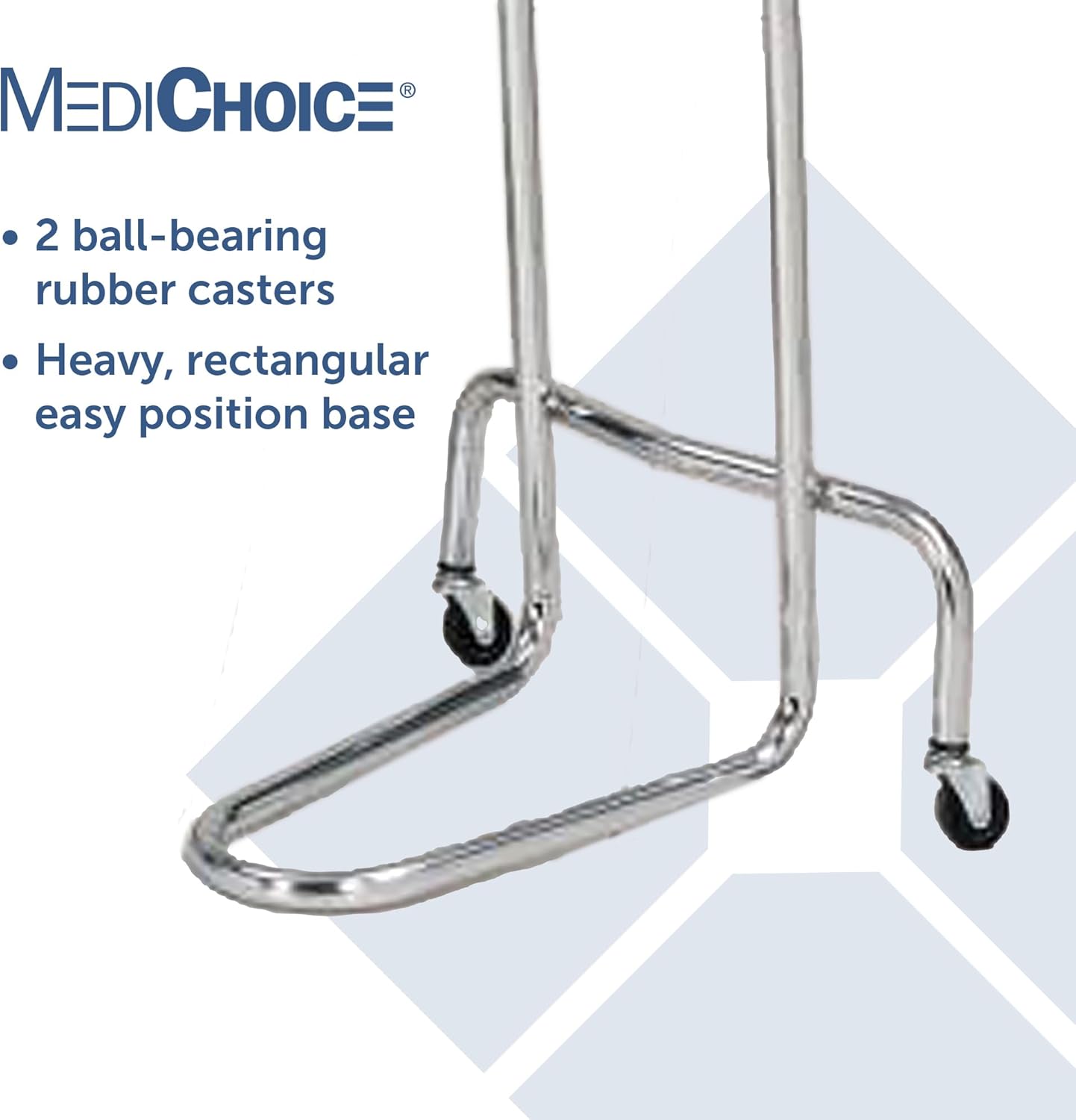 MediChoice Mayo Portable Adjustable Tray Steel Premium Instrument Stand Medical Dental Salon Tattoo Esthetician Mobile Service Cart Table Station Height 34-54 Inch MAYO1201