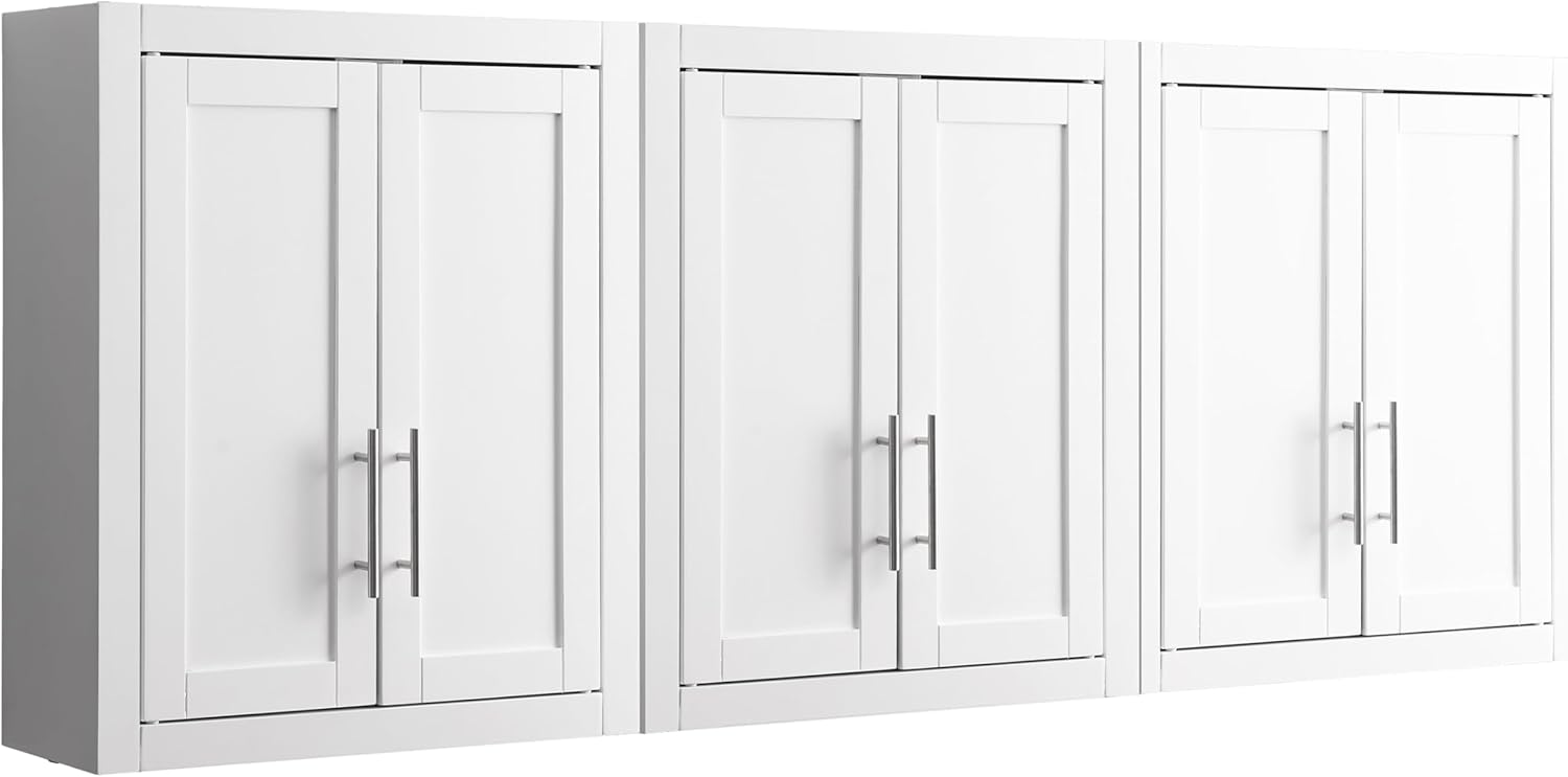 Crosley Furniture Savannah Wall Mounted Bathroom Storage Medicine Cabinet with Shelves, White