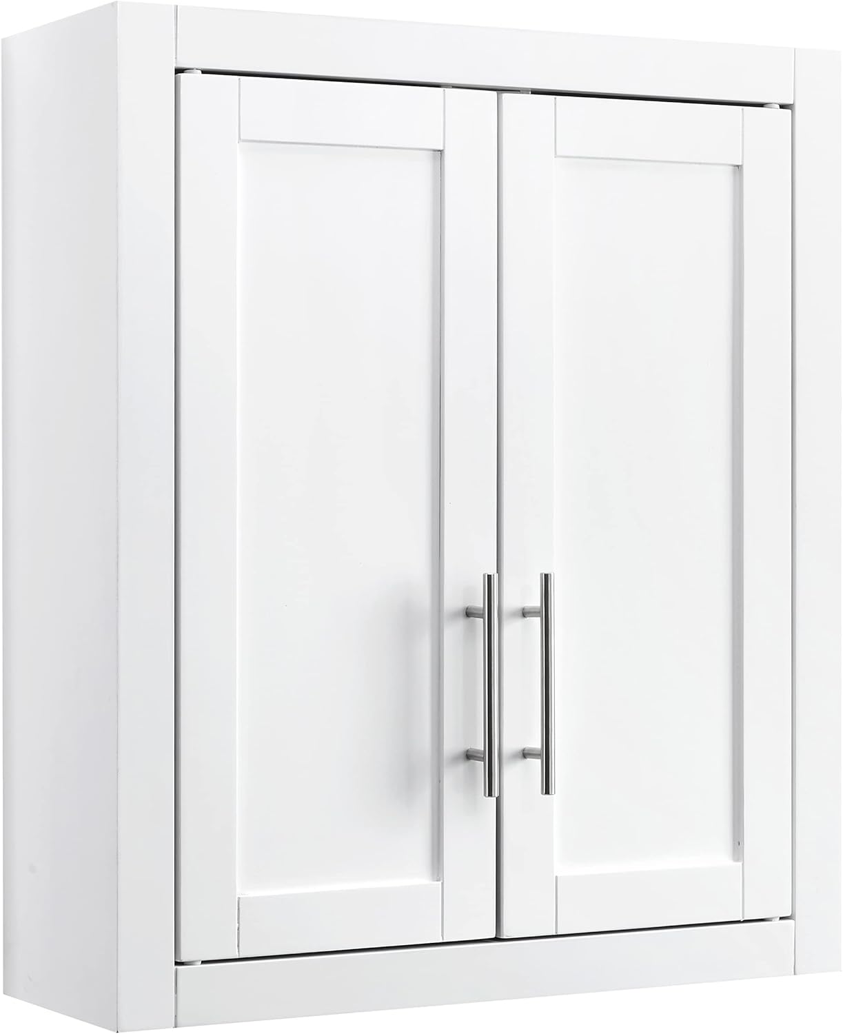 Crosley Furniture Savannah Wall Mounted Bathroom Storage Medicine Cabinet with Shelves, White