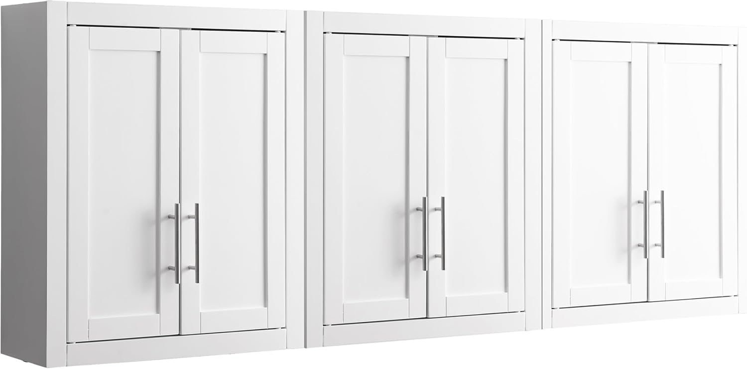 Crosley Furniture Savannah Wall Mounted Bathroom Storage Medicine Cabinet with Shelves, White